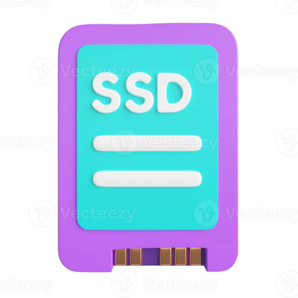 SSD 3D Illustration Icon png