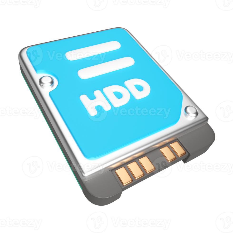HDD 3D Illustration Icon png