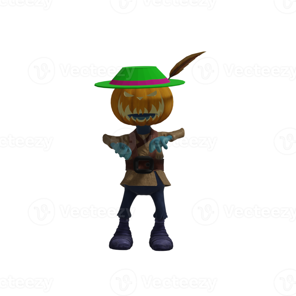 Pumpkin monster superstar Halloween png