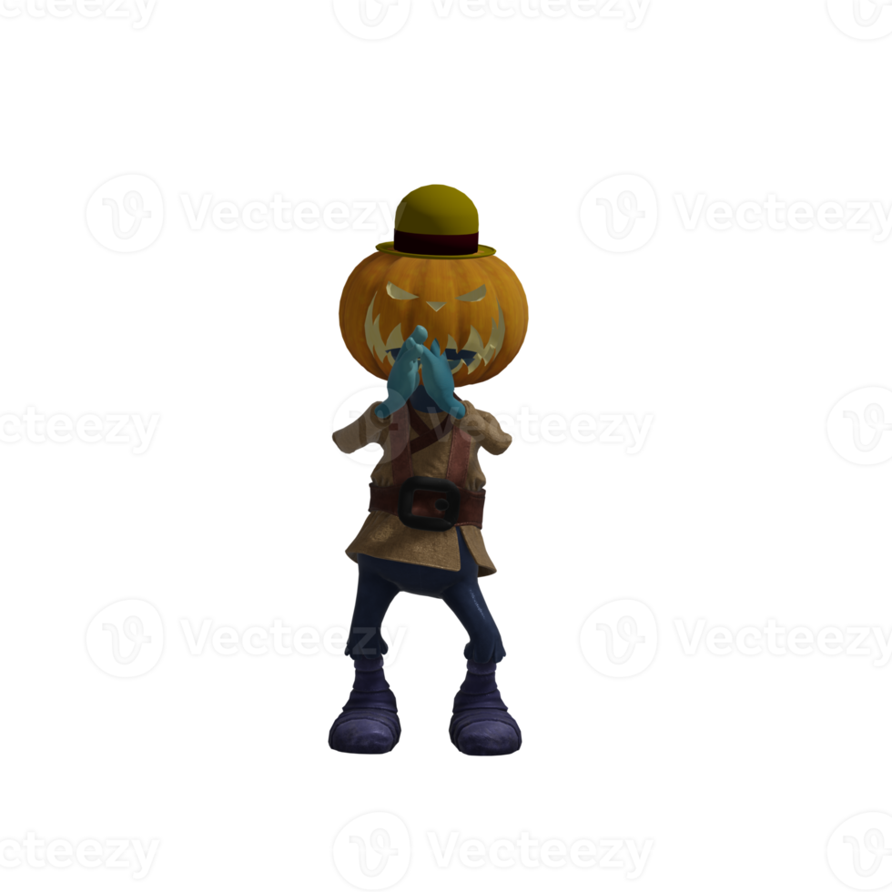 Pumpkin monster superstar Halloween png