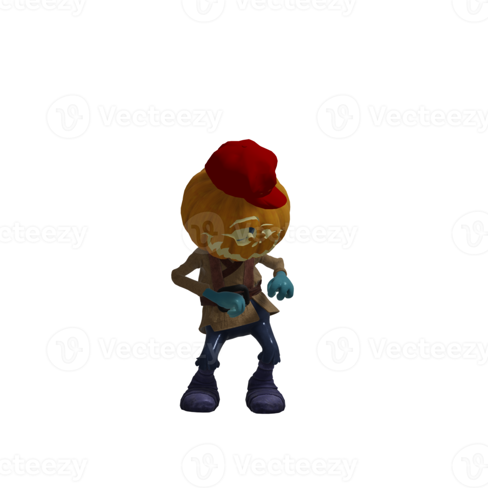 Pumpkin monsters dancing png
