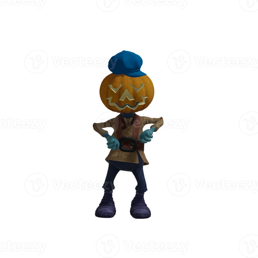 Pumpkin monsters dancing png