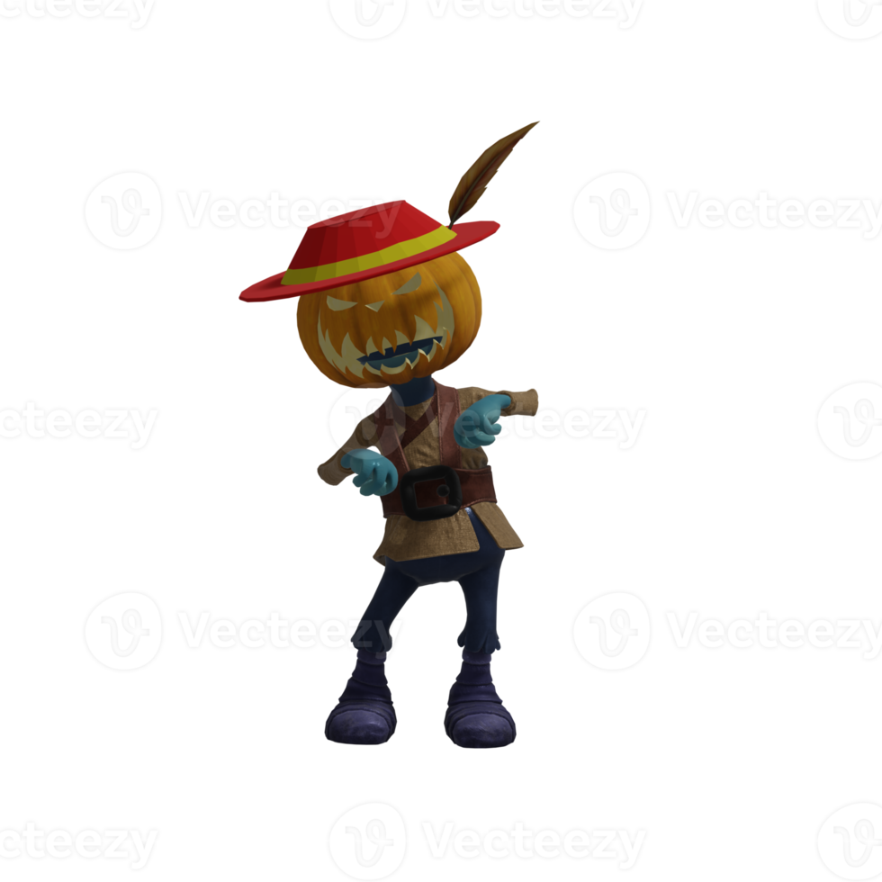 zucca mostro posa Halloween png