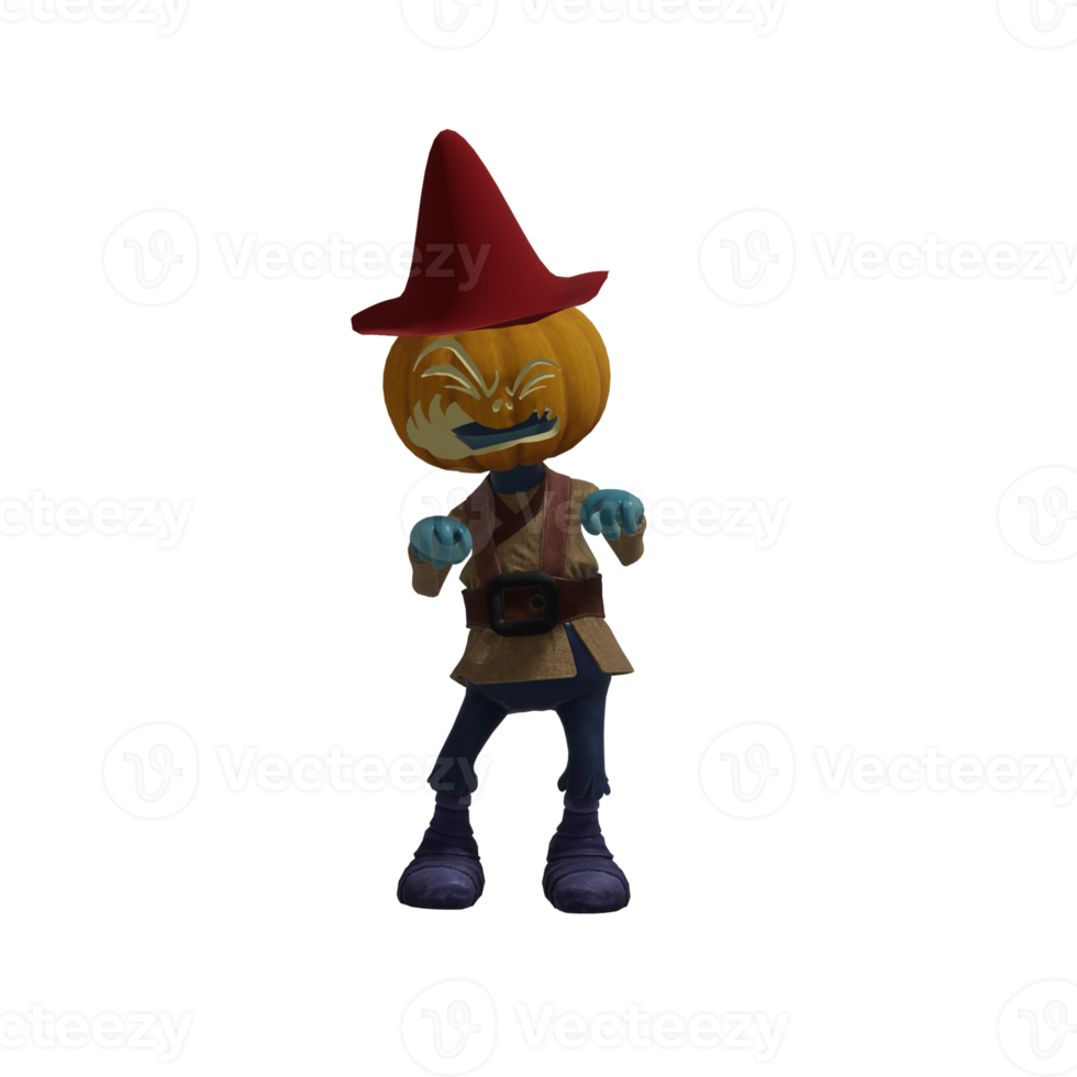 Pumpkin monster superstar Halloween png