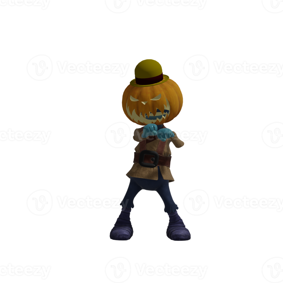 Pumpkin monsters dancing png