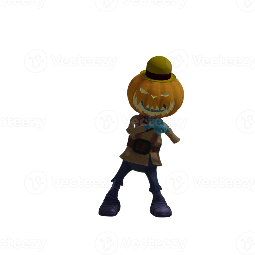 Pumpkin monsters dancing png