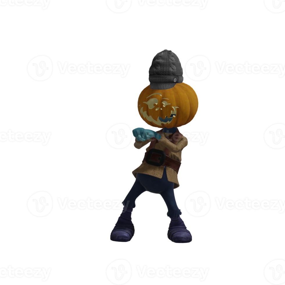 Pumpkin monsters dancing png