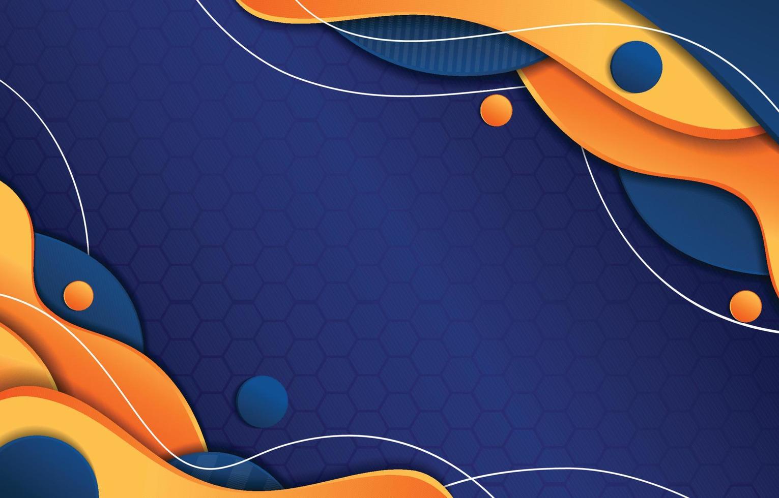 Blue and Orange Abstract Background vector