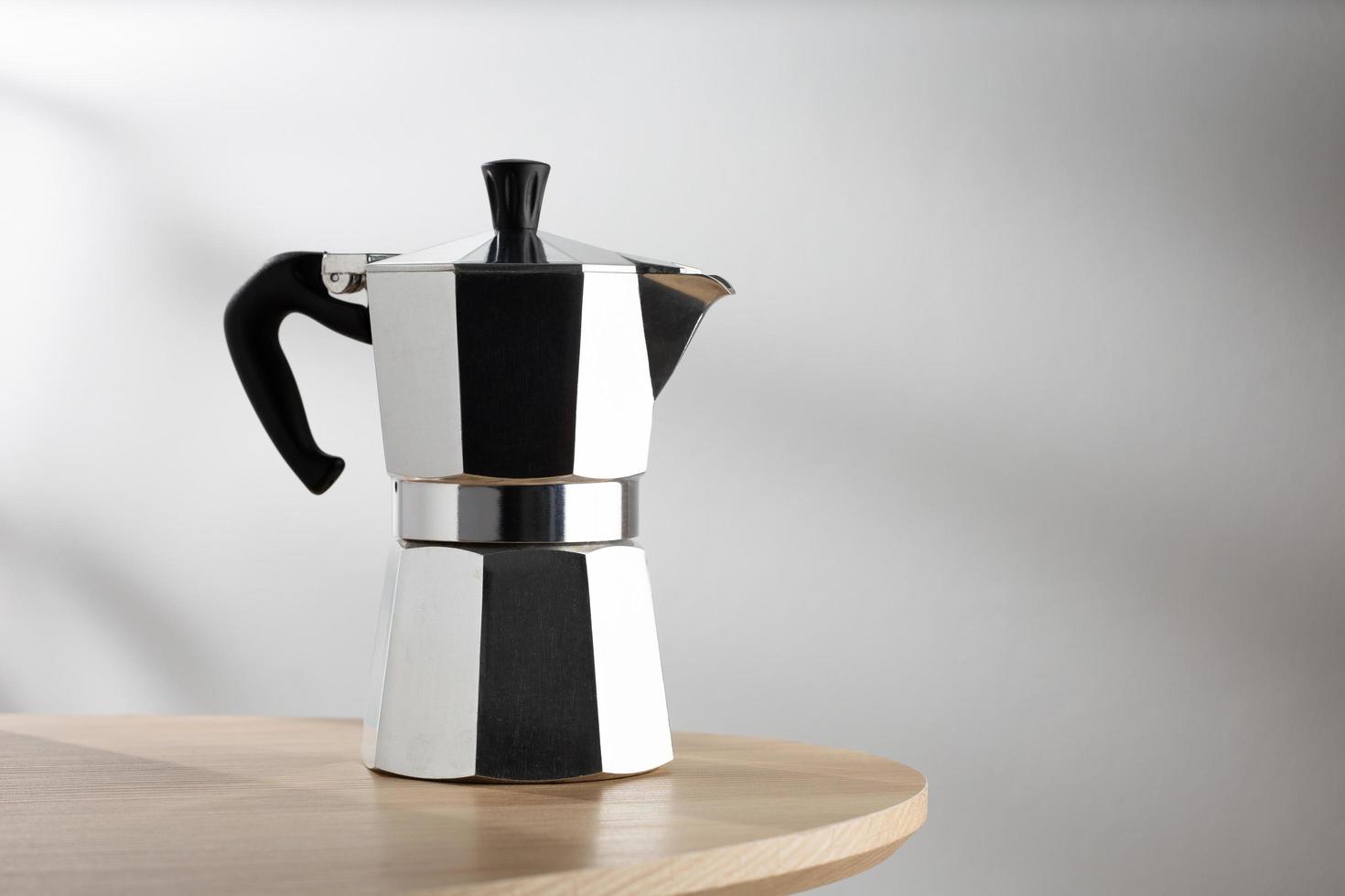 Moka pot espresso machine photo