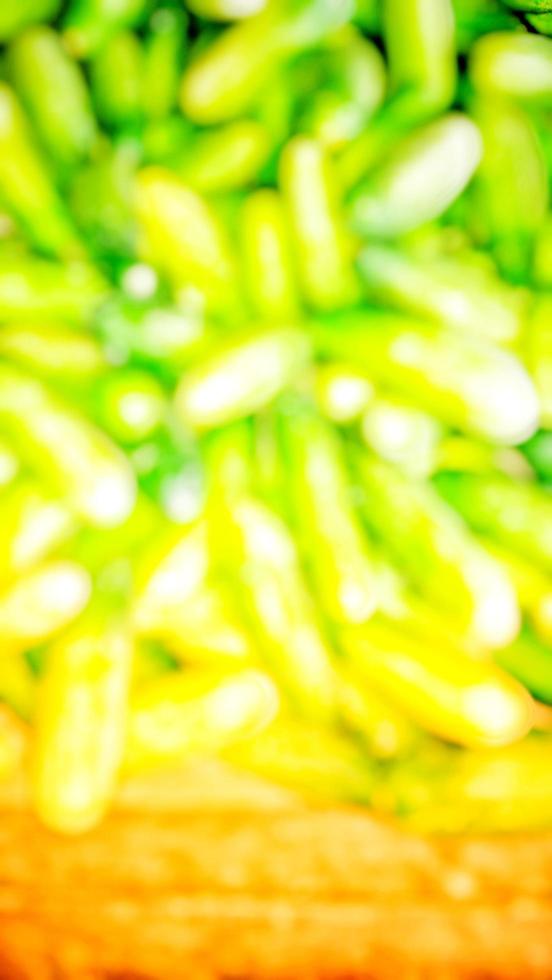 blurry photo background of plants and fruit in Indonesian village