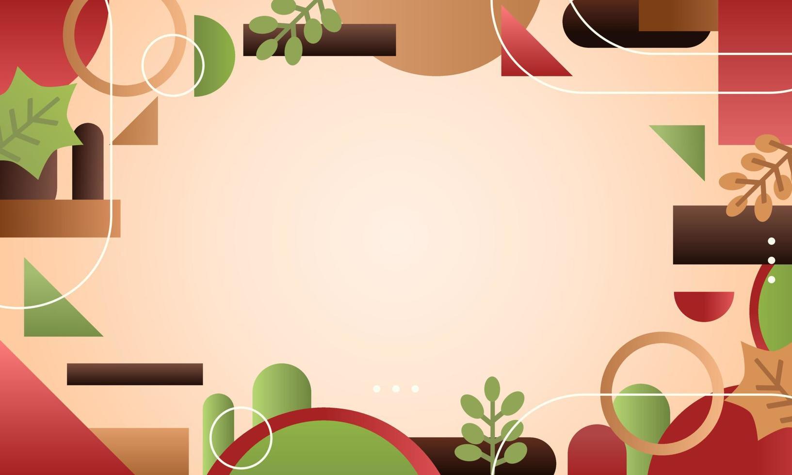 Gradient geometric abstract background vector