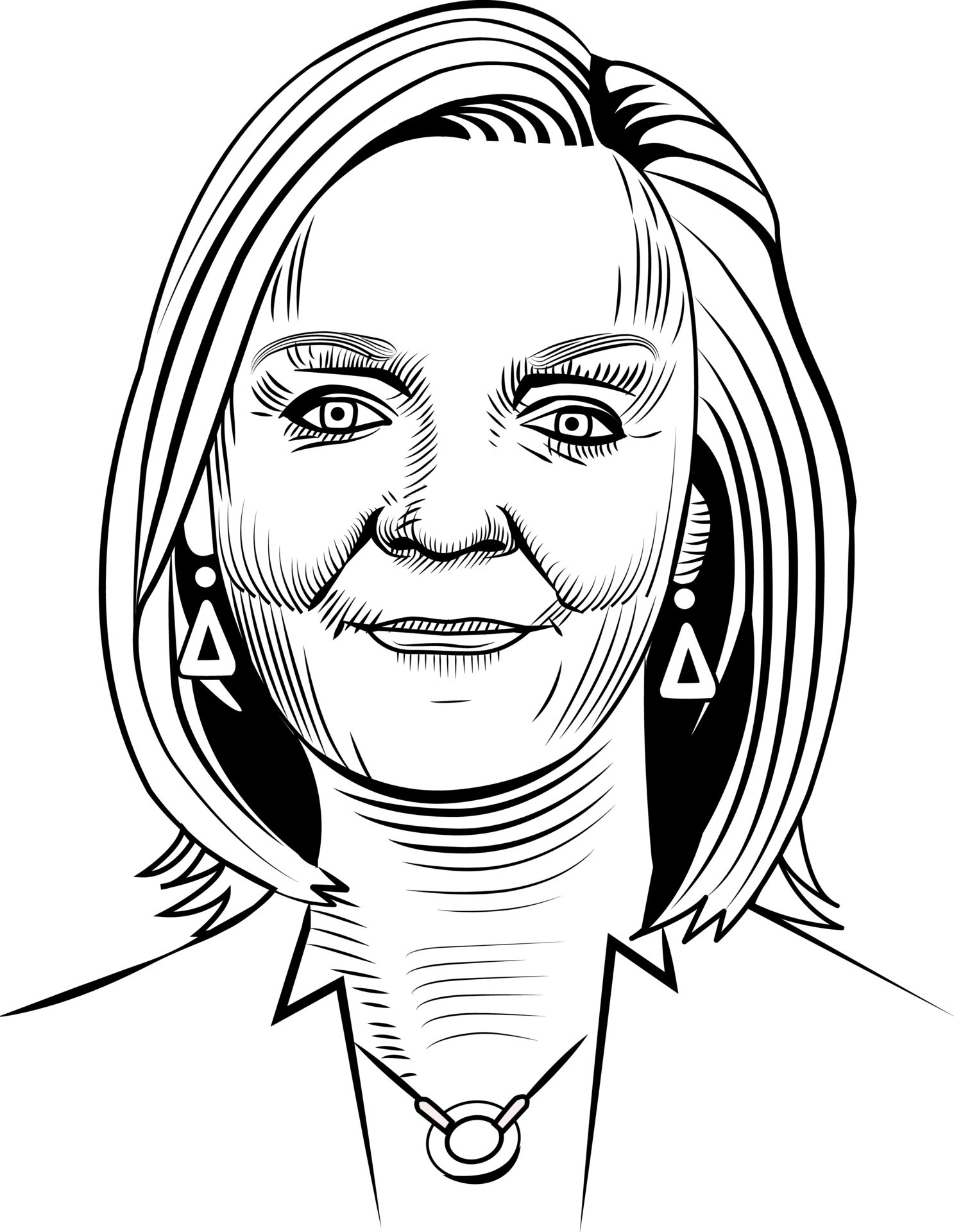 Liz truss england prime minister vector illustration 12599717 Vector