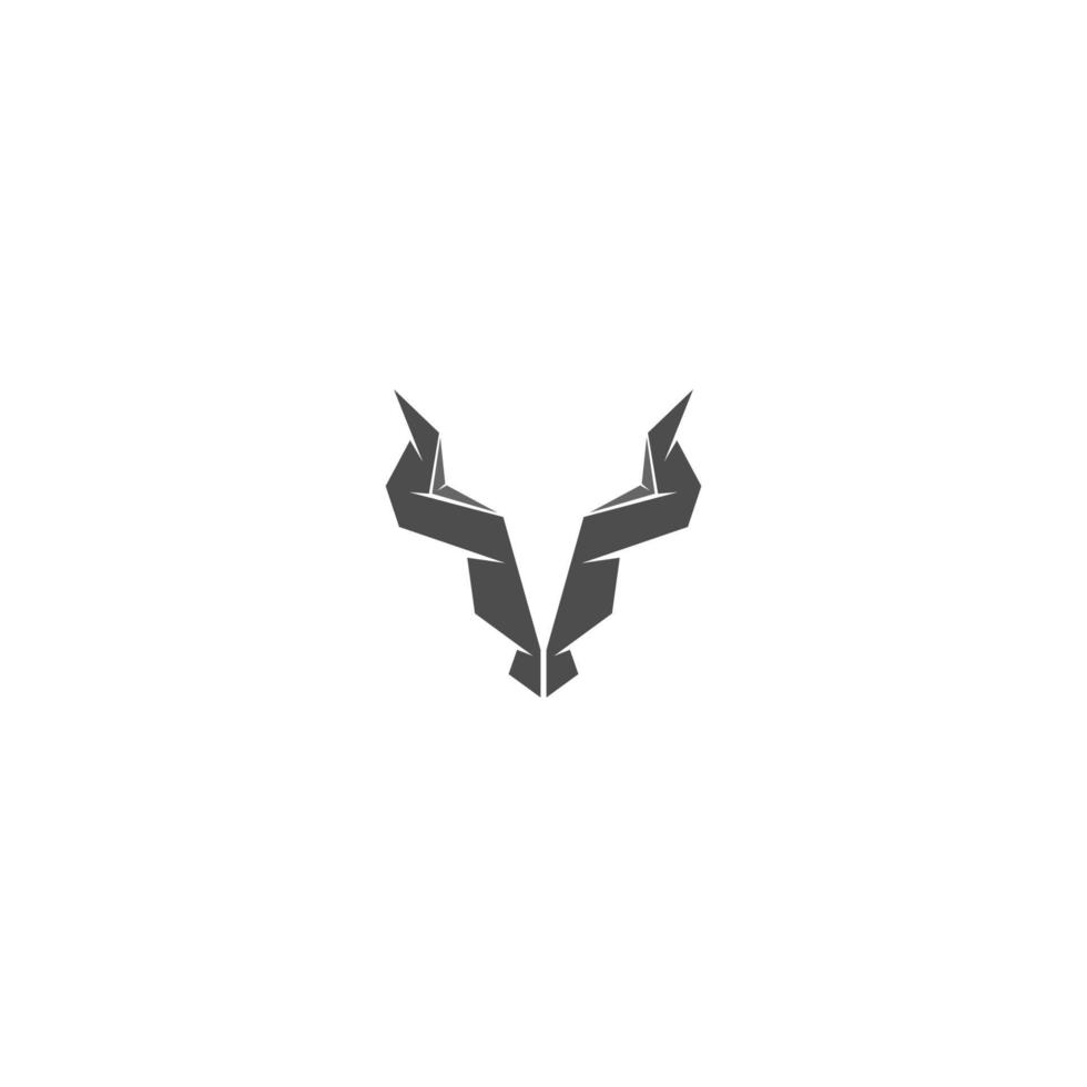 Bull icon logo design vector