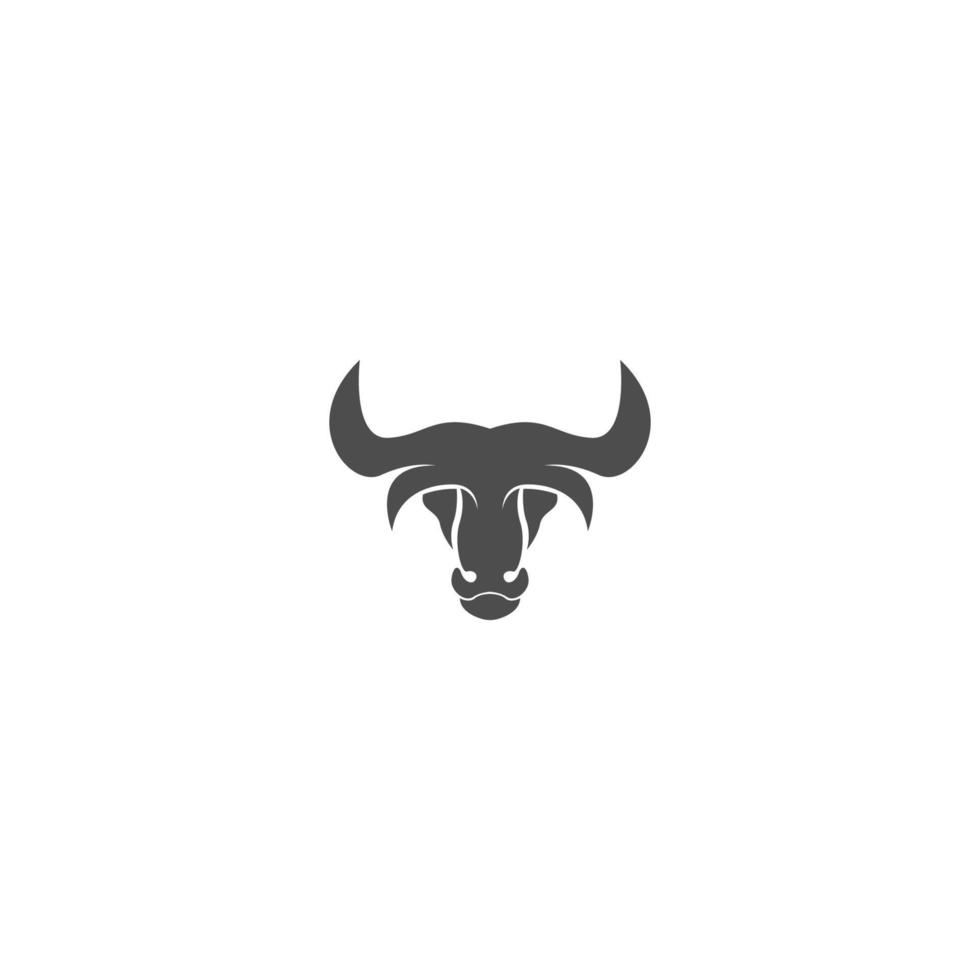 diseño de logotipo de icono de toro vector