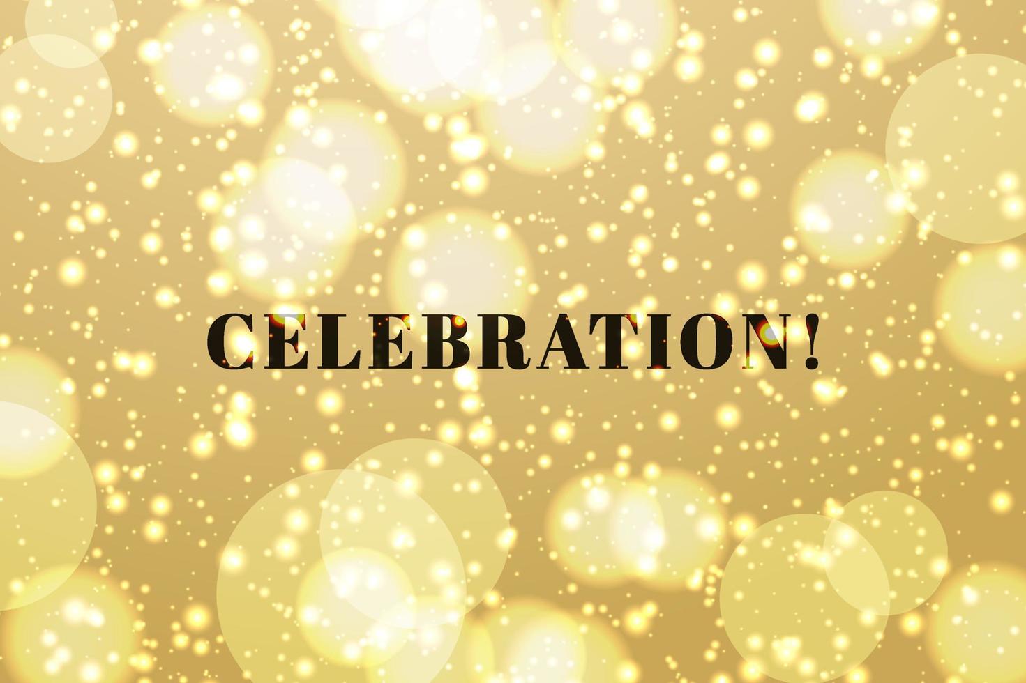 Celebration gold champagne color background vector