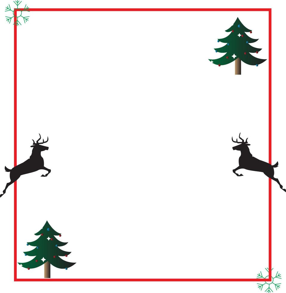 Merry christmas background with white deer. vector
