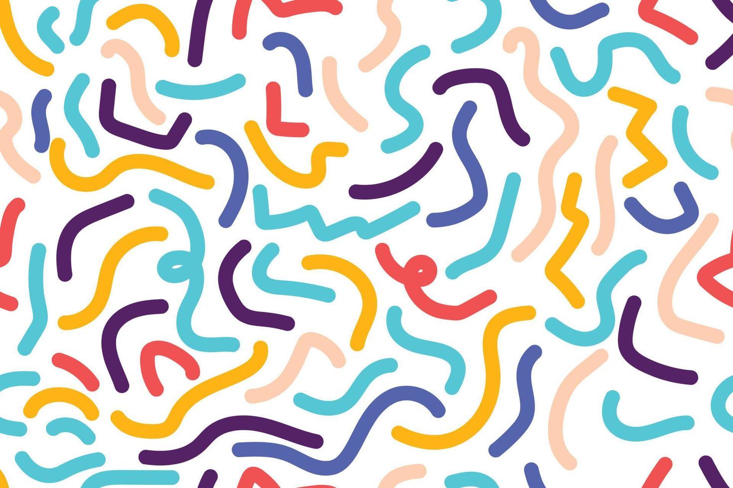 colorful doodle art background design vector