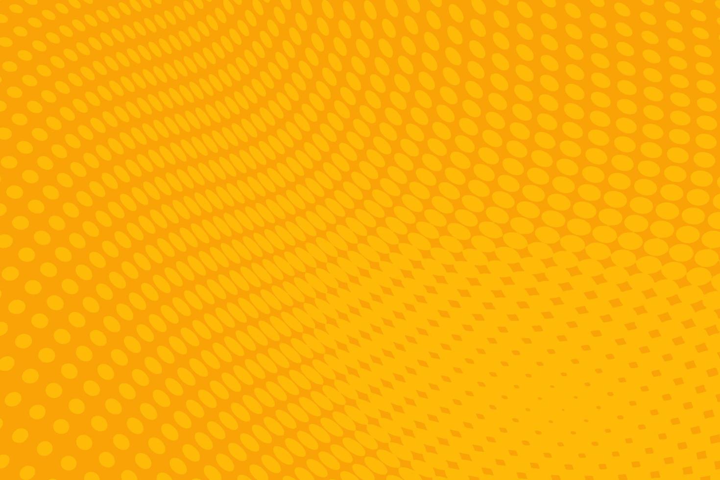 fondo de arte pop amarillo con puntos de medio tono en estilo cómico retro. ilustración vectorial vector