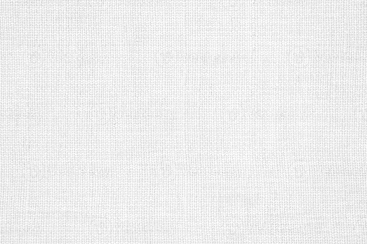 White linen canvas fabric texture background photo