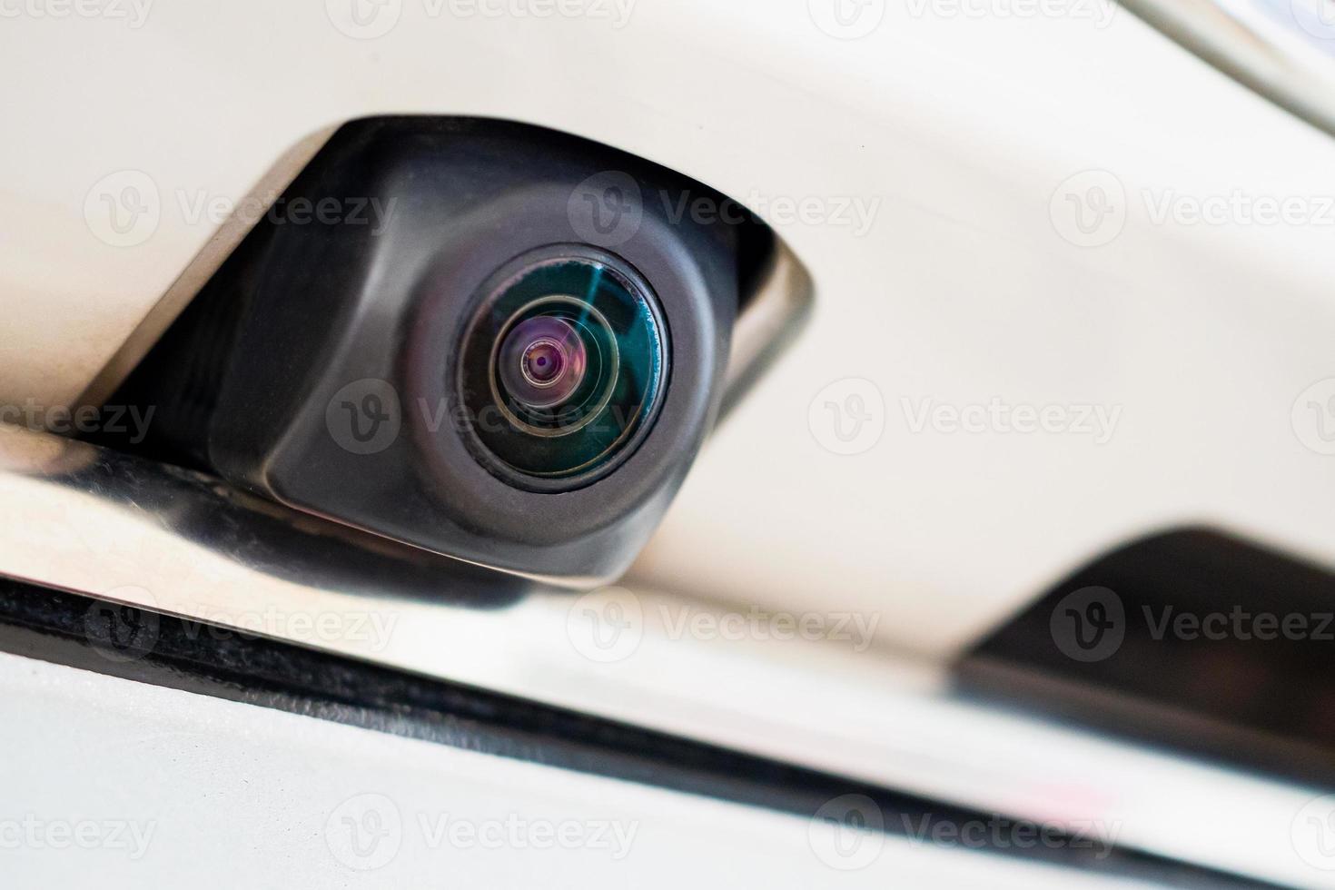 car rear view camera close up for parking assistance photo