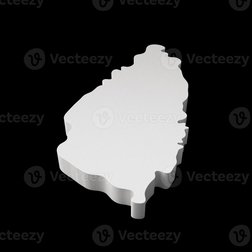 santa lucía mapa 3d geografía cartografía y topología mapa 3d ilustración foto