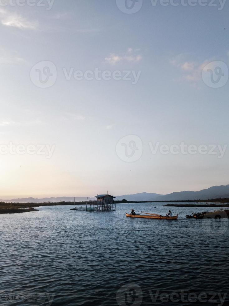 Fisherman on His Boat photo