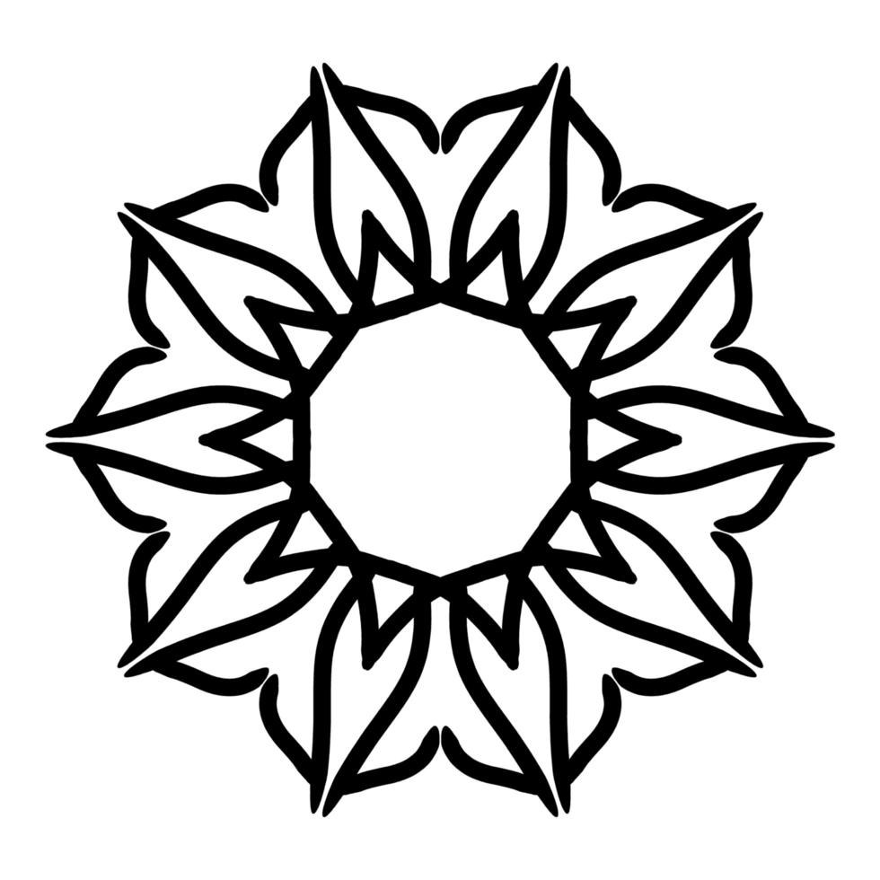Mandala Ornament With White Background photo