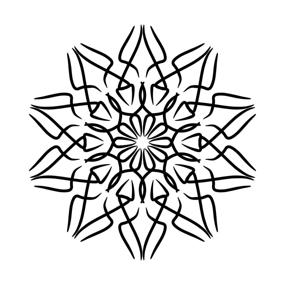 Mandala Ornament With White Background photo
