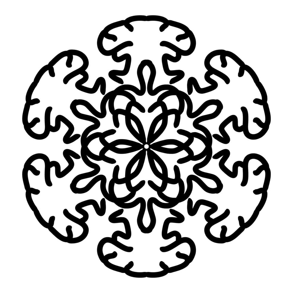 Mandala Ornament With White Background photo