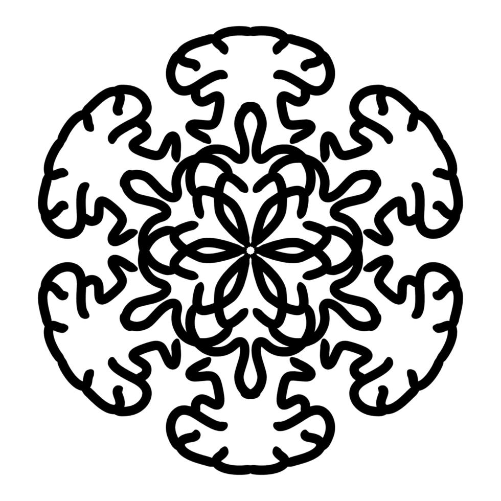 Mandala Ornament With White Background photo