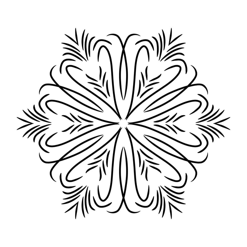Mandala Ornament With White Background photo