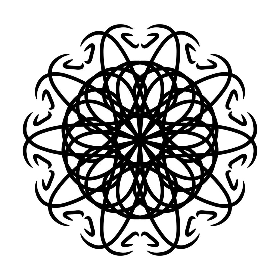 Mandala Ornament With White Background photo