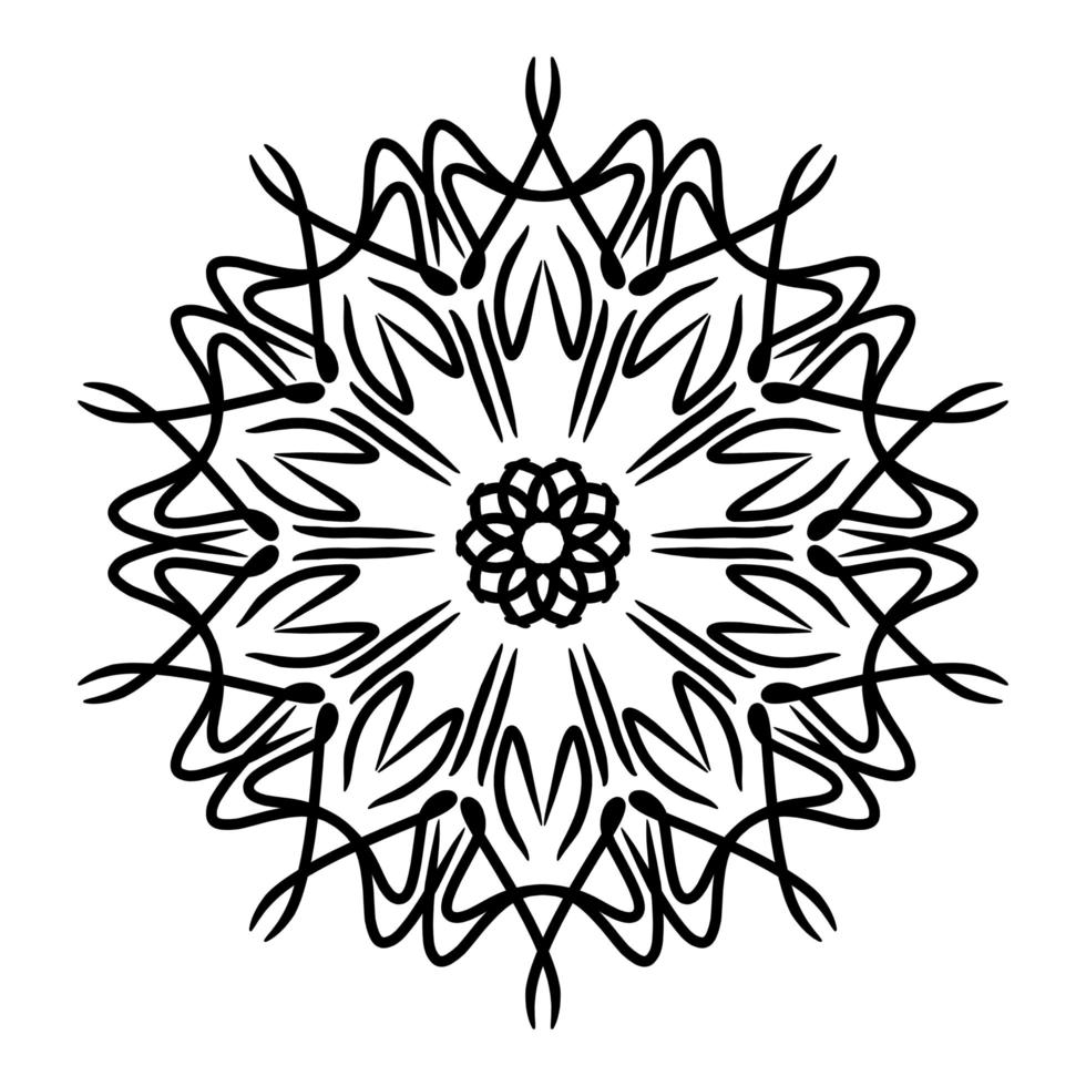 Mandala Ornament With White Background photo
