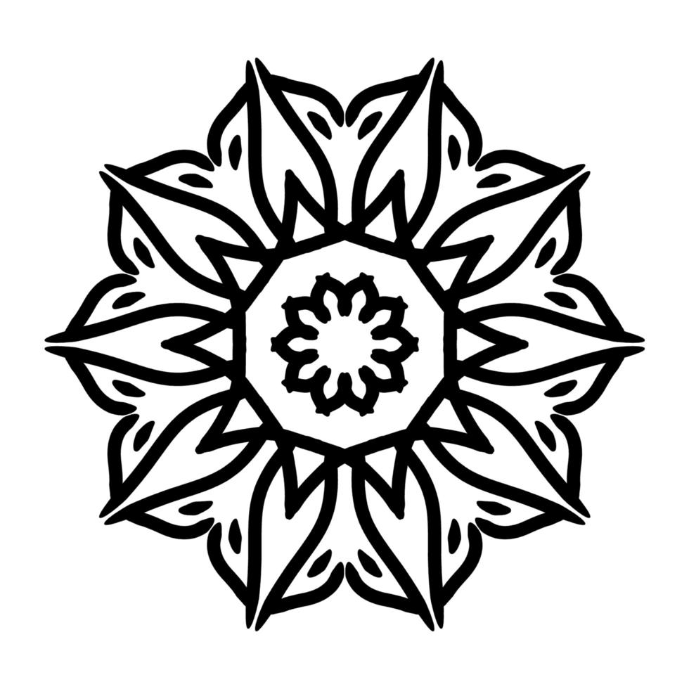 Mandala Ornament With White Background photo