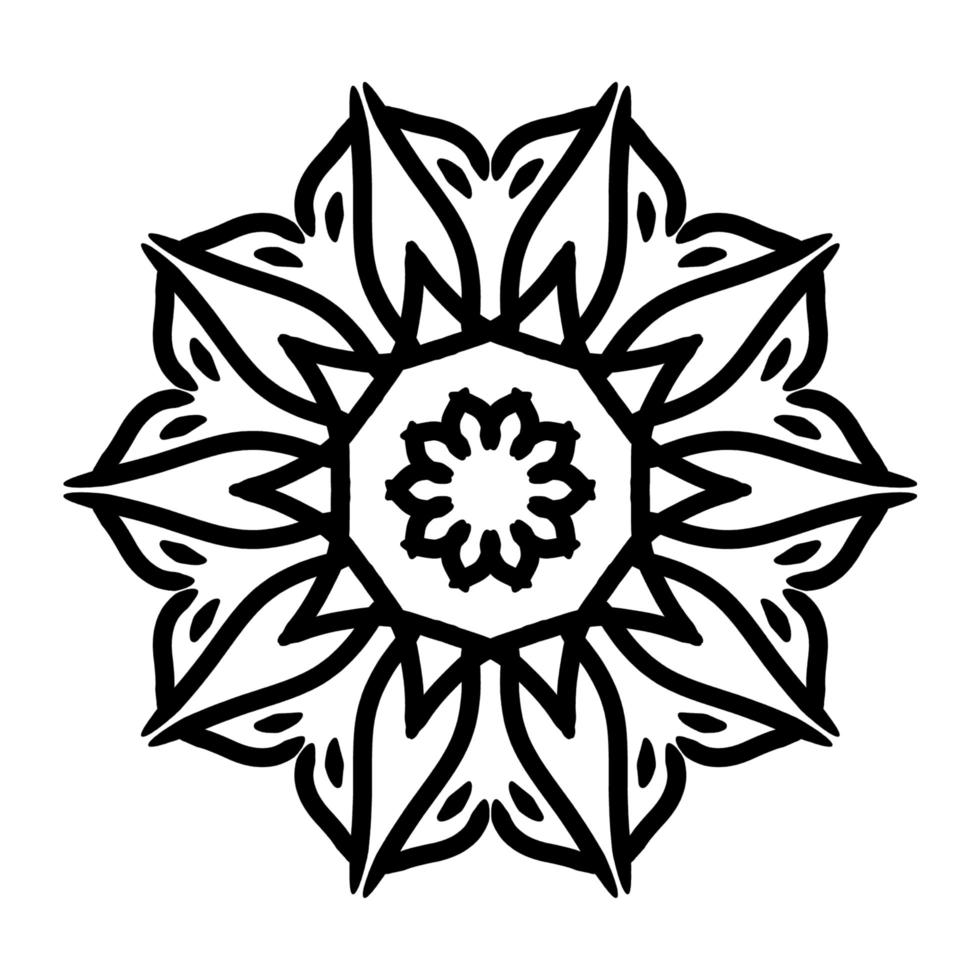 Mandala Ornament With White Background photo