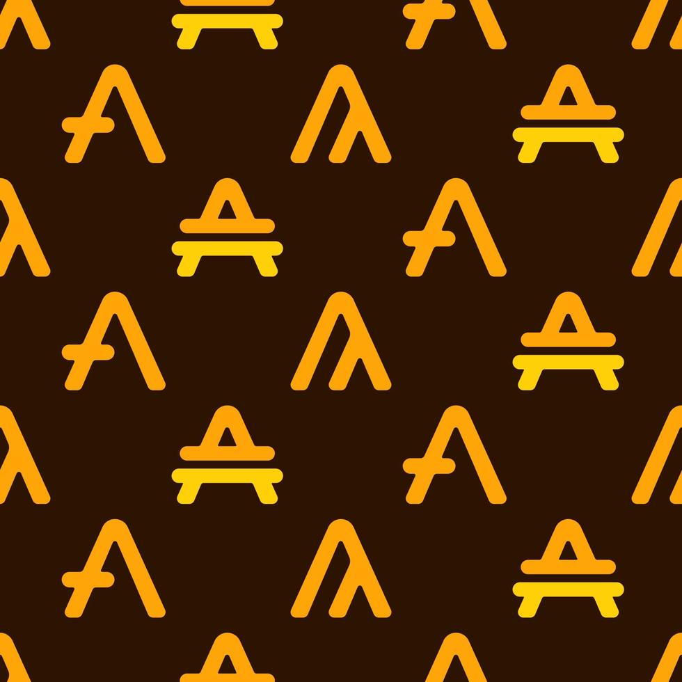 Vector illustration of pattern Amp, Token. Cryptocurrency seamless picture.