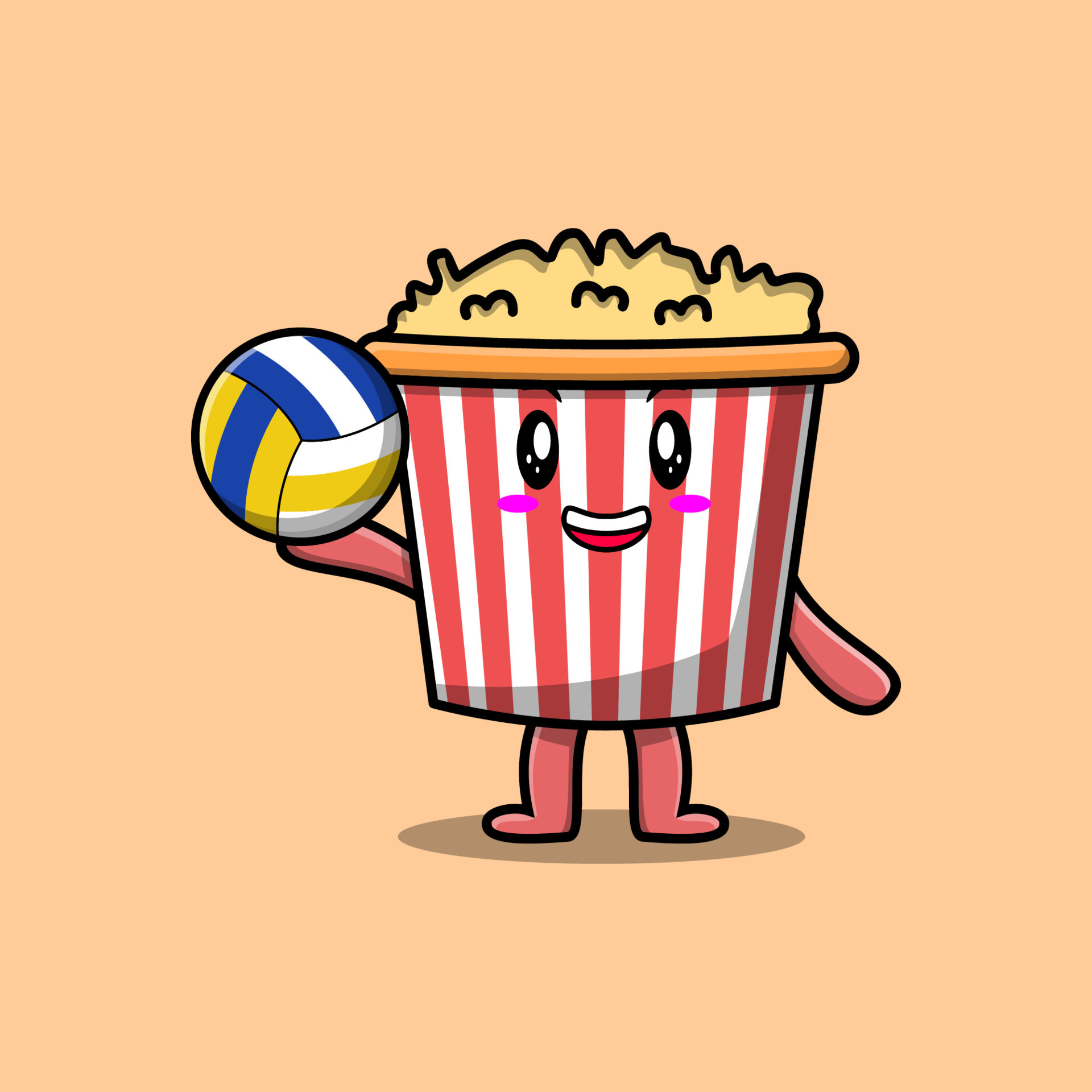 Cute cartoon Popcorn character 12605878 Vector Art at Vecteezy Cute cartoon Popcorn character 12605878 Vector Art at Vecteezy