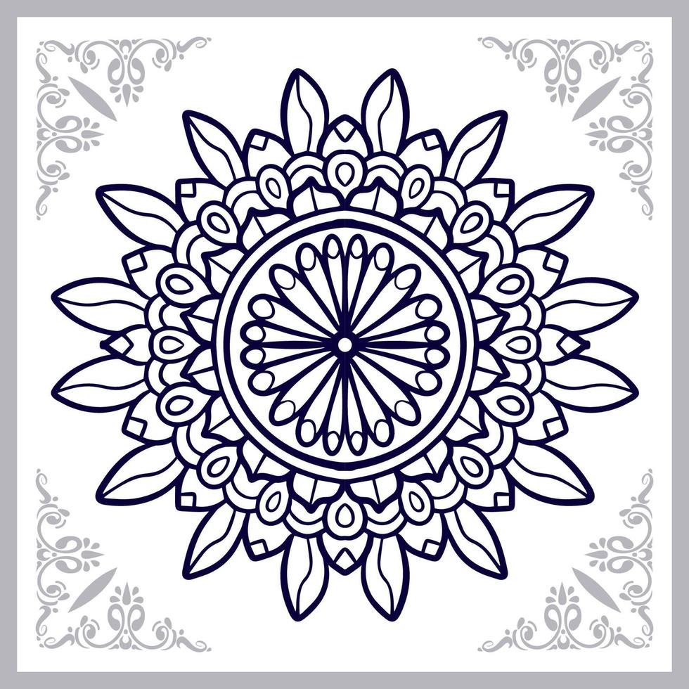Circle mandala arts isolated on white background. vector
