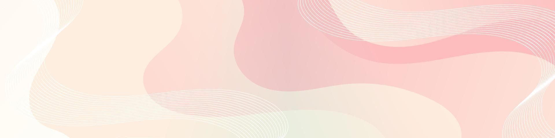 Abstract Pink Fluid Wave Banner Template vector