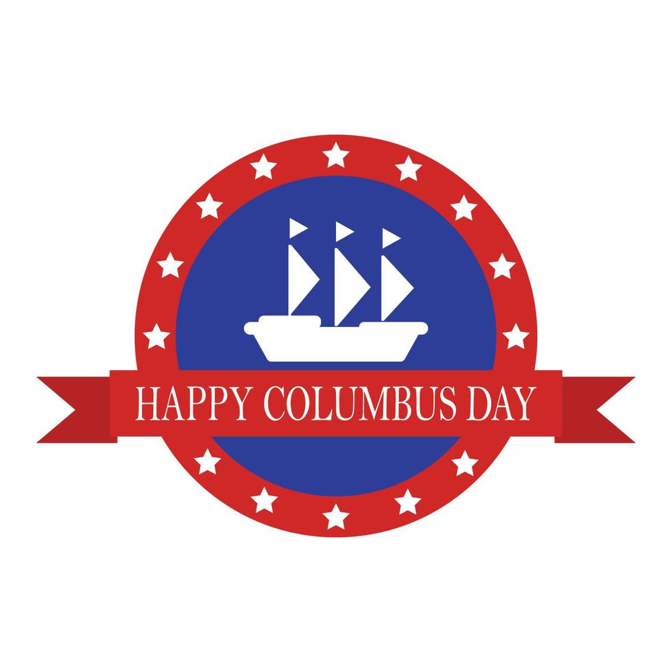 columbus day icon logo vector design, this vector can be used for basic logos, banners, icons and others