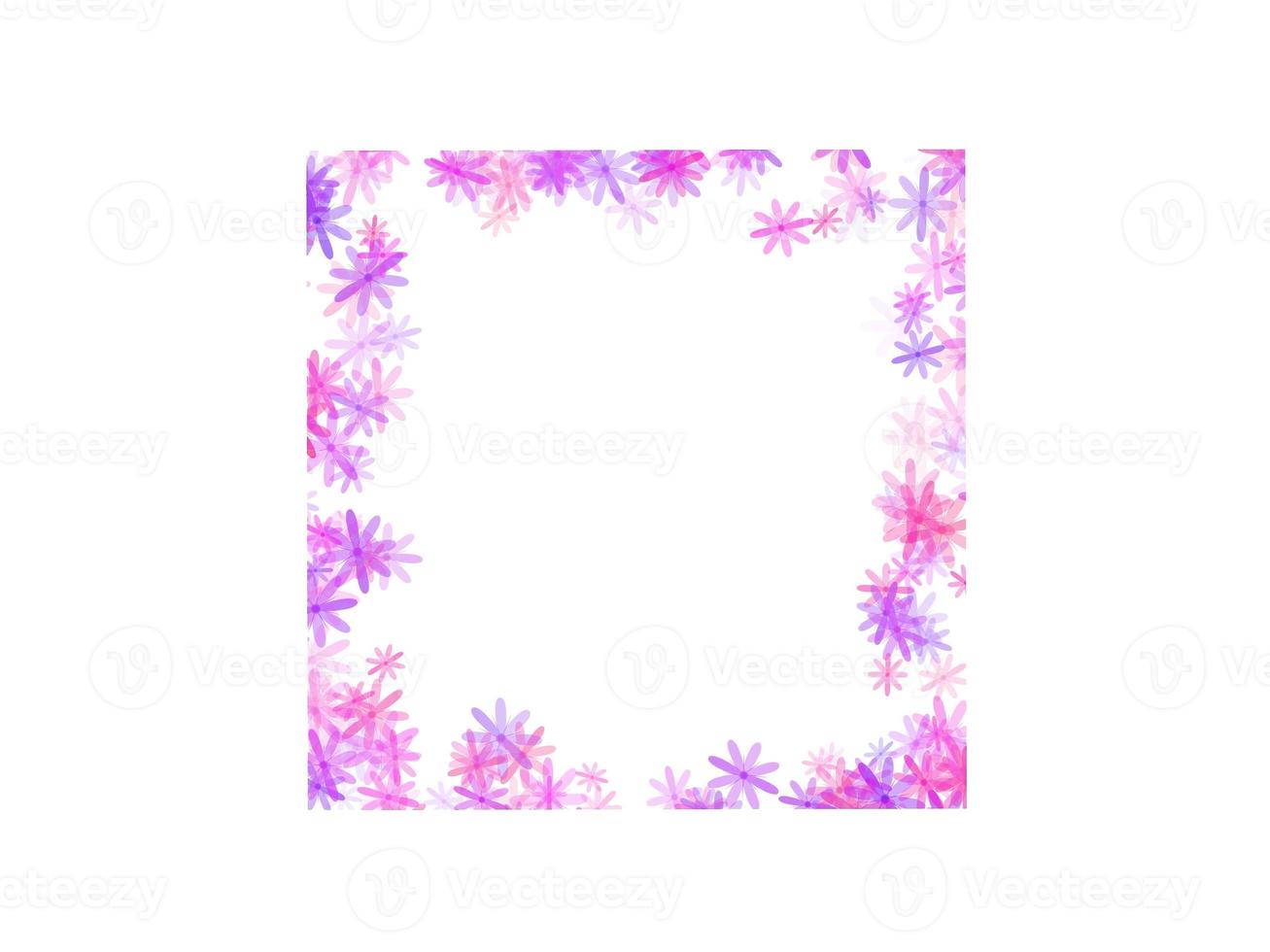 Flower Frame Background Illustration for decoration photo