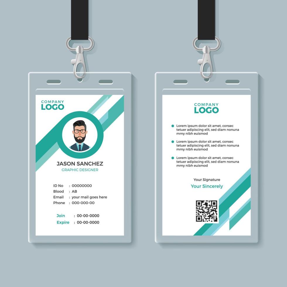 Company Identity Card Design Template 12607016 Vector Art at Vecteezy