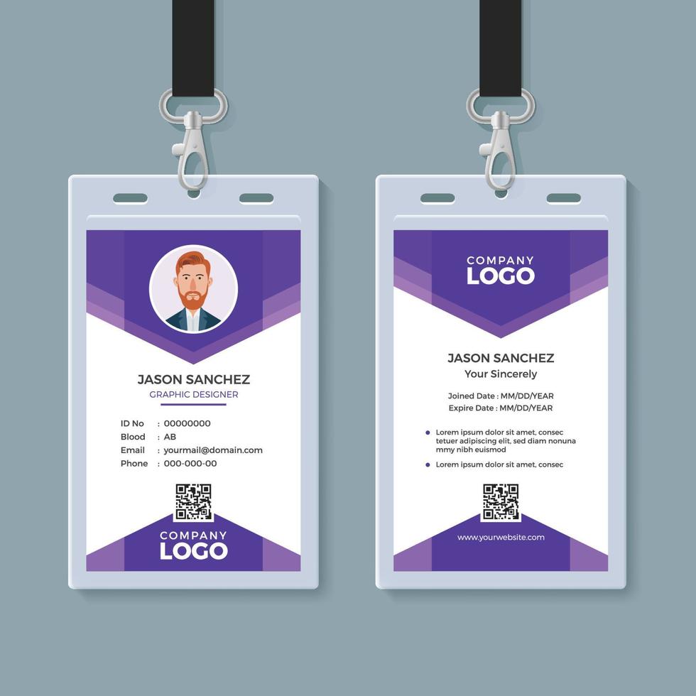 Creative ID Card Template vector