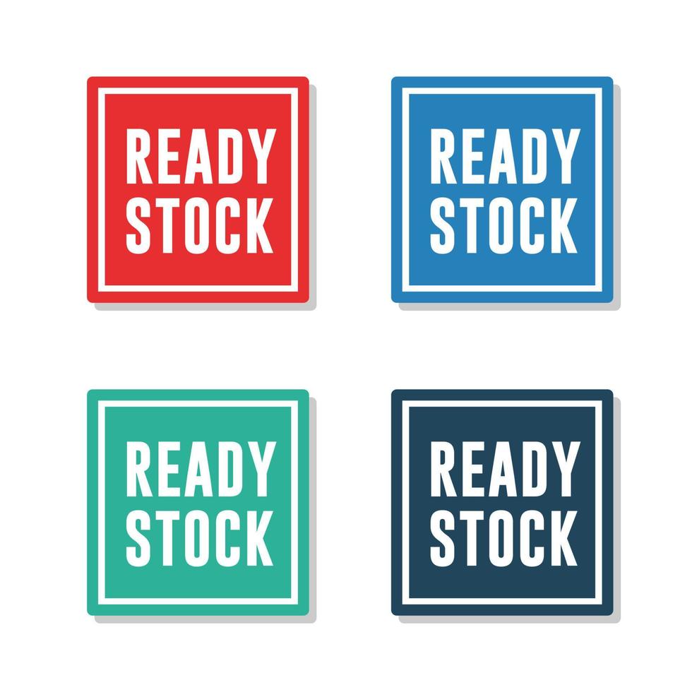 Ready Stock Labels vector