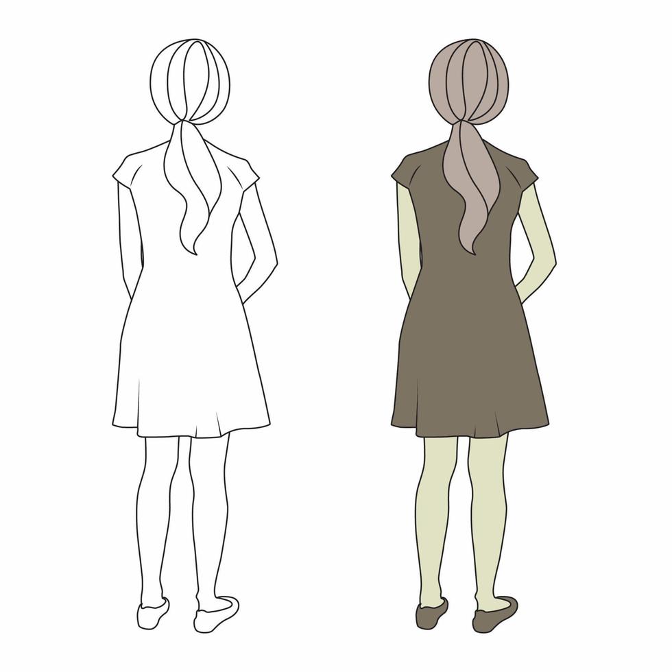 https://static.vecteezy.com/system/resources/previews/012/607/398/non_2x/woman-standing-back-side-view-linear-art-elegant-line-art-drawing-vector.jpg