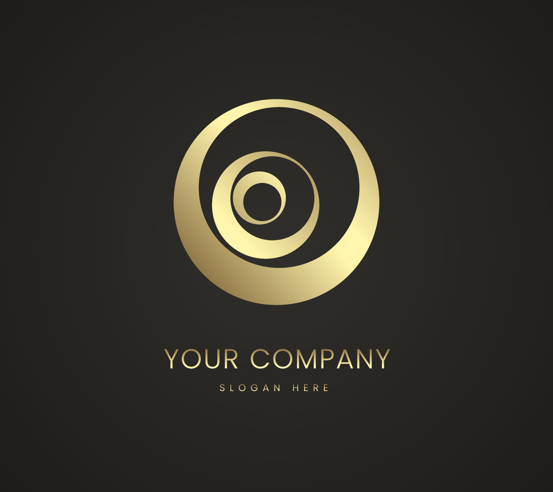 a Luxury circle logo template. Luxury style logo and premium company ...