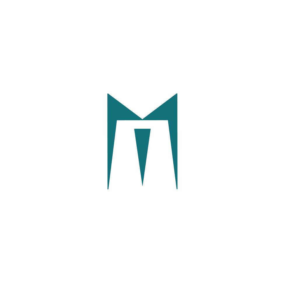 vector logo design letter m