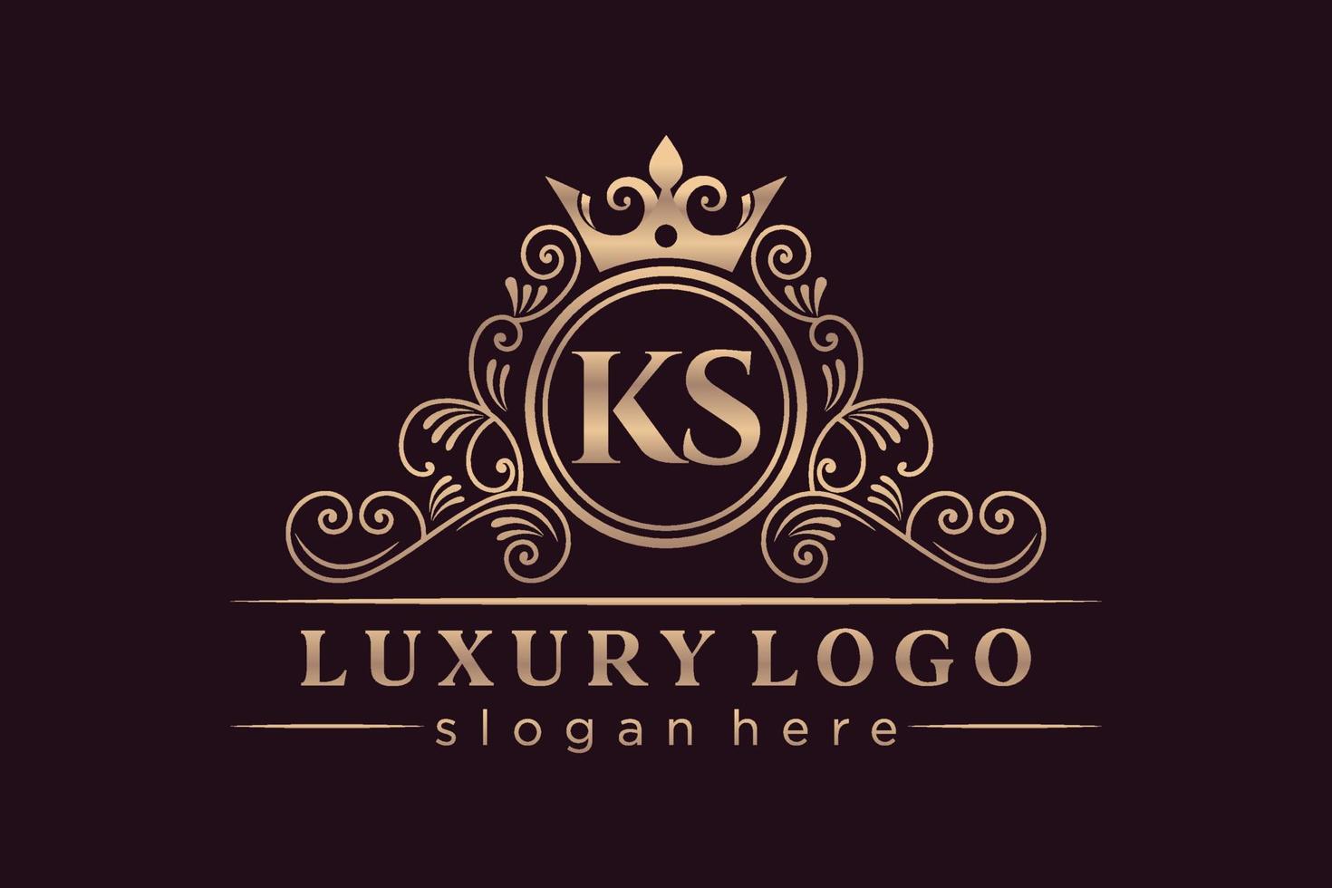 k letra inicial oro caligráfico femenino floral dibujado a mano monograma heráldico antiguo estilo vintage diseño de logotipo de lujo vector premium