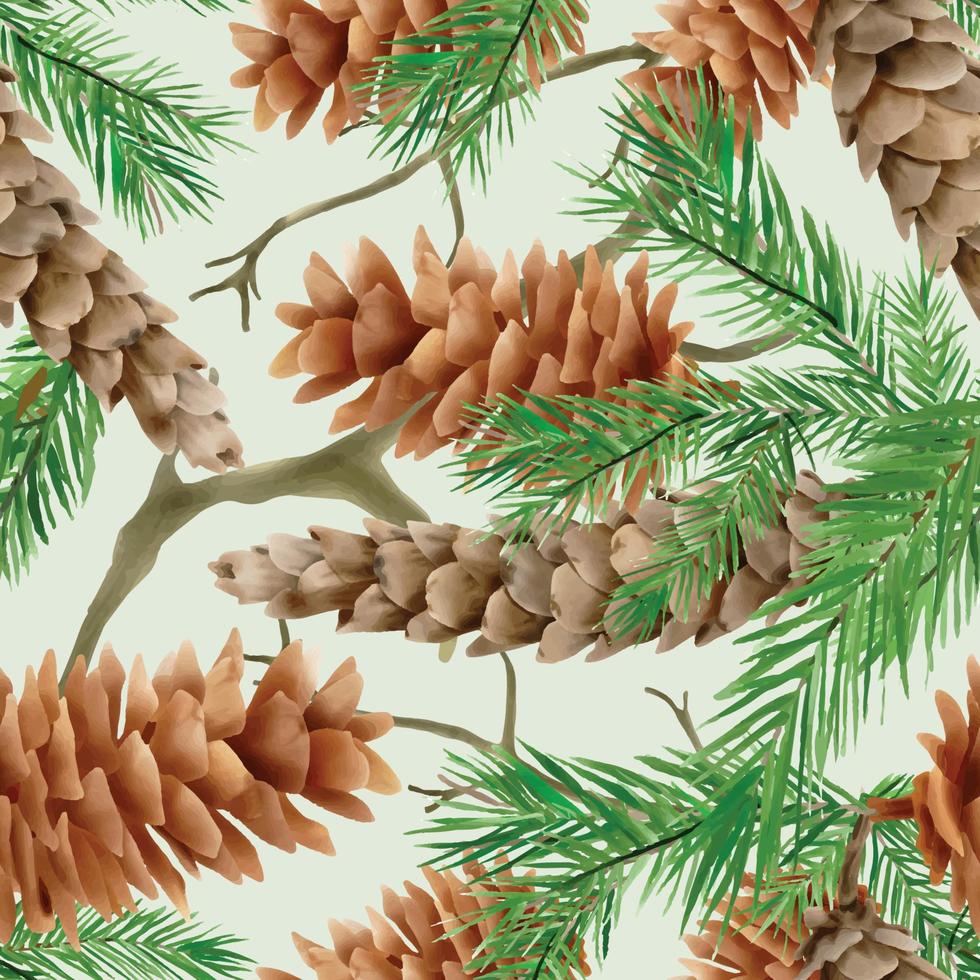 seamless pattern with illustration of animal and christmas element vector