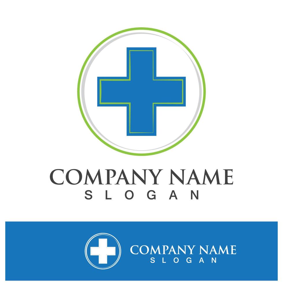 Medical health icon digital logo design vector